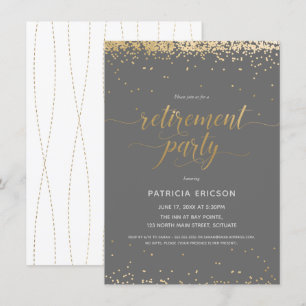 Invitation de la fête de la retraite, Fête élégant