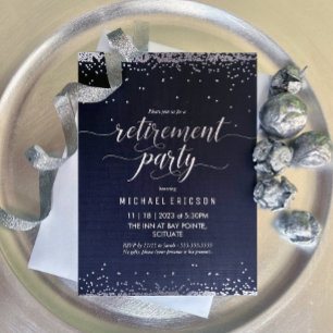 Invitation de la fête de la retraite, Fête élégant