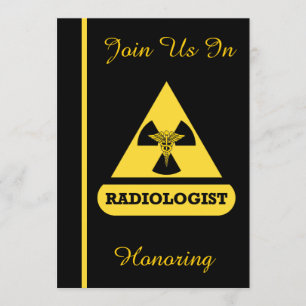 Invitation de la fête de la retraite radiologiste