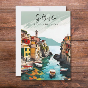 Invitation de la fête de la Réunion familiale ital