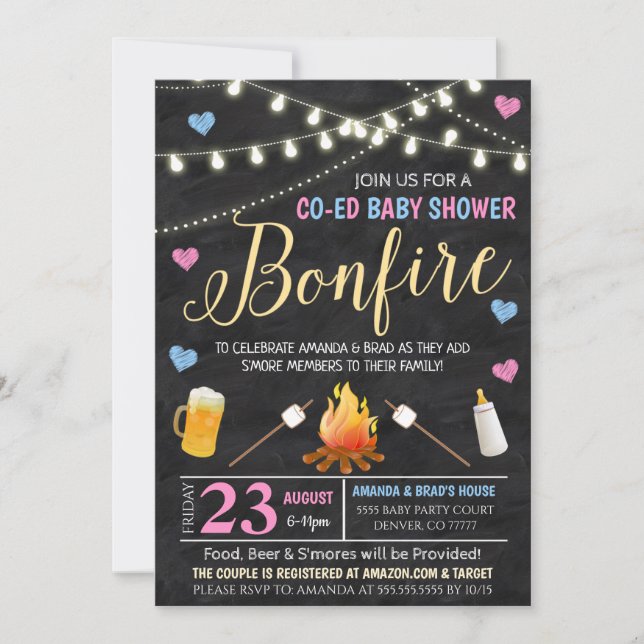 Invitation de la Fête de la Révélation de genre (Devant)