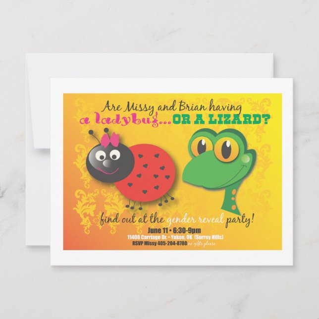 Invitation de la Fête de la Révélation de genre (Devant)