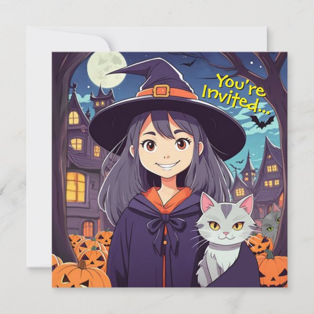 Invitation de la fête de la sorcière (Devant)