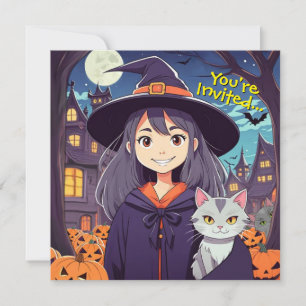 Invitation de la fête de la sorcière
