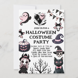 Invitation de la fête de l'Halloween