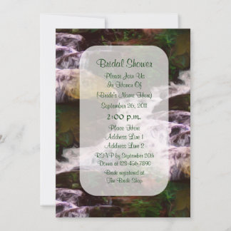 Invitation de la Fête de l'mariée de peinture sur 