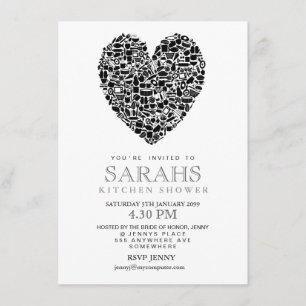 Invitation de la Fête de l'mariée de thé de cuisin