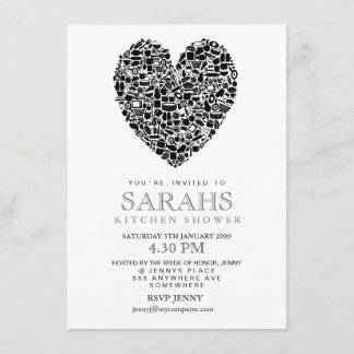 Invitation de la Fête de l'mariée de thé de cuisin