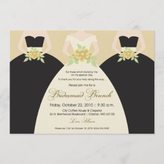 Invitation de la Fête de l'mariée des femmes marié