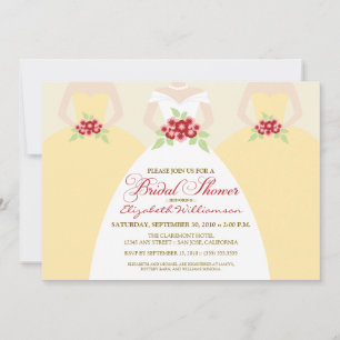 Invitation de la Fête de l'mariée des femmes marié