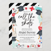 Invitation de la fête de l'obtention d'un diplôme