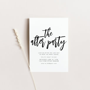Invitation de la fête de mariage de l'après