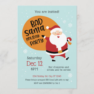 Invitation de la fête de Noël à Père Noël