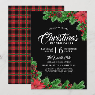 Invitation de la fête de Noël moderne