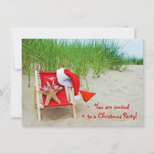 Invitation de la fête de Noël Starfish