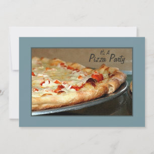Invitation de la fête de Pizza
