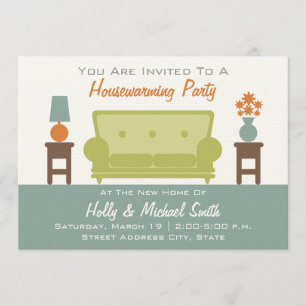 Invitation de la fête de réchauffement de la maiso