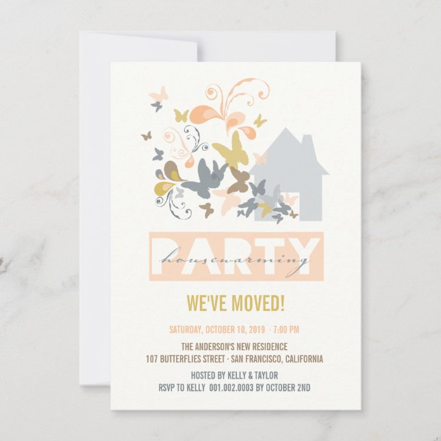 Invitation de la fête de réchauffement de la maiso (Devant)