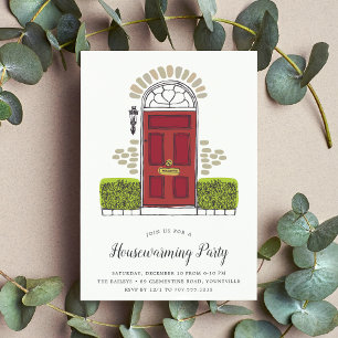 Invitation de la fête de réchauffement de la porte