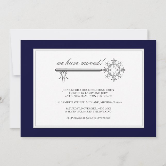 Invitation de la fête de réchauffement du foyer {N (Devant)