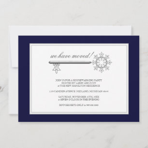 Invitation de la fête de réchauffement du foyer {N
