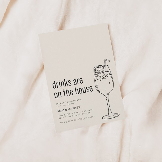 Invitation de la fête de réchauffement ménager ave (Créateur téléchargé)