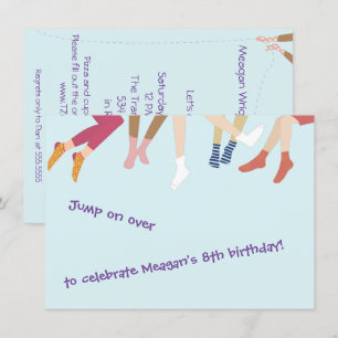 Invitation De La Fête De Saut Et De Bounce