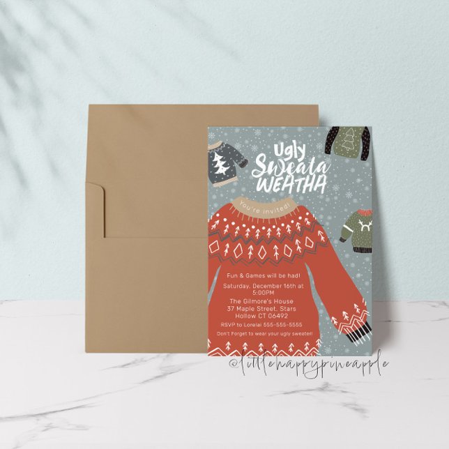 Invitation de la fête de Sweata Weatha (Créateur téléchargé)