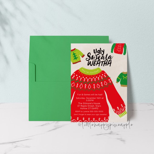 Invitation de la fête de Sweata Weatha (Créateur téléchargé)