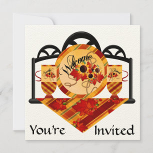 Invitation de la fête de Thanksgiving