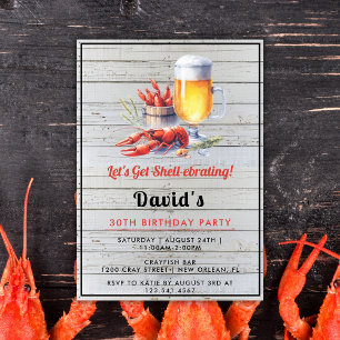 Invitation de la fête d'ébullition de la langouste