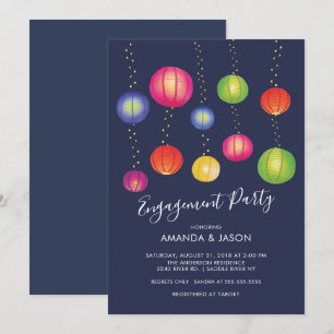 Invitation de la fête d'engagement des lanternes d