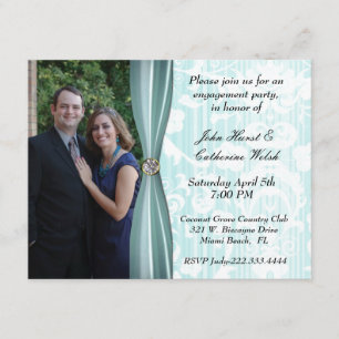 Invitation de la fête d'engagement photo