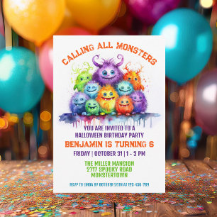 Invitation de la fête des Anniversaires de enfants