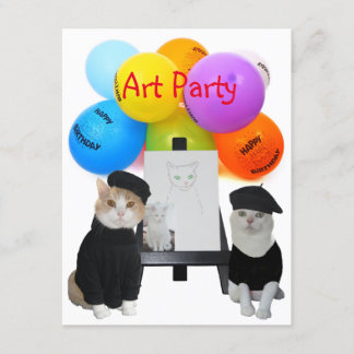 Invitation de la Fête des chats Funny sur mesure