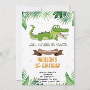 Invitation de la fête des crocodiles