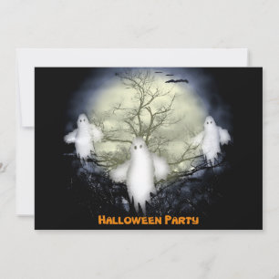 Invitation de la fête des Fantômes Éffrayants d'Ha