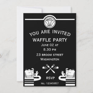 Invitation de la fête des gaufres