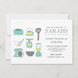 Invitation de la Fête des mariées de thé de cuisin