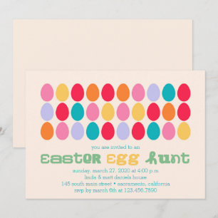Invitation de la fête des oeufs de Pâques