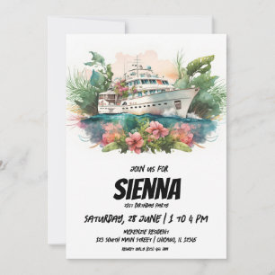 Invitation de la fête d'été de plage