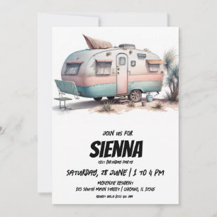 Invitation de la fête d'été de plage