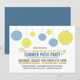 Invitation de la fête d'été du Patio