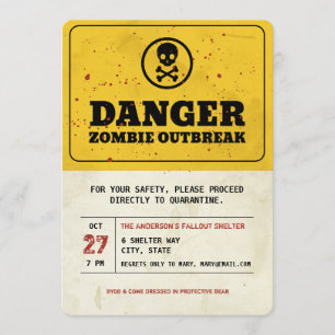 Invitation de la fête d'Halloween