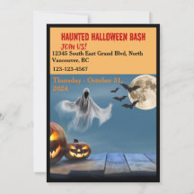 Invitation de la fête d'Halloween