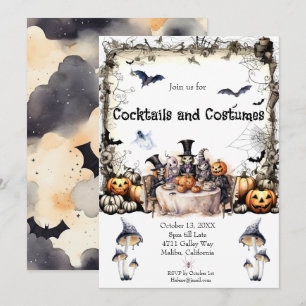 Invitation de la fête d'Halloween