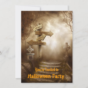 Invitation de la fête d'Halloween