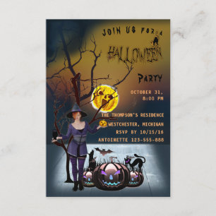 Invitation de la fête d'Halloween