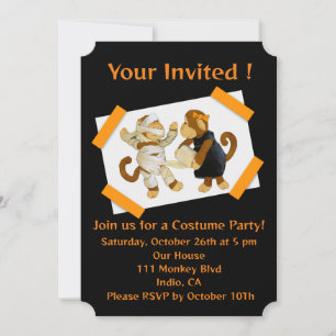 Invitation de la fête d'Halloween