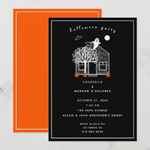 Invitation de la fête d'Halloween
